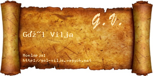 Gál Vilja névjegykártya